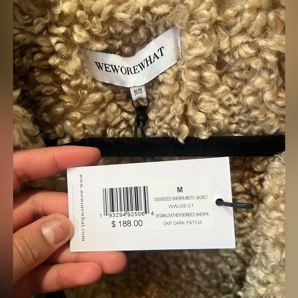 We Wore What Brown Vegan Leather Jacket - Picture 2 of 4